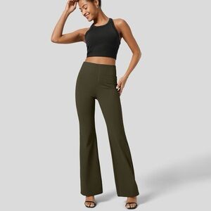 Halara Green Flare Stretch Womens XL Regular Pants
